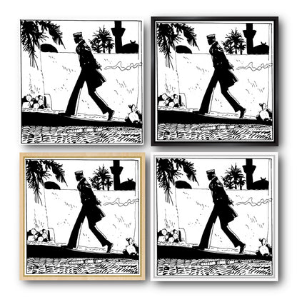 Tableau Corto Maltese 9 Corto ce promène