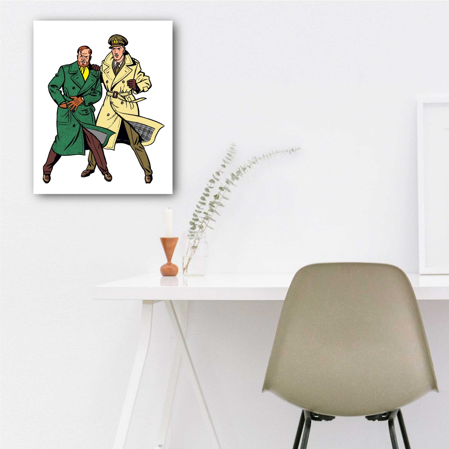 Tableau Blake et Mortimer 2 Debout