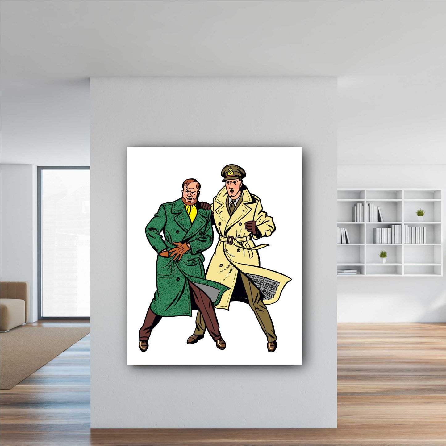 Tableau Blake et Mortimer 2 Debout