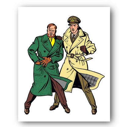 Tableau Blake et Mortimer 2 Debout