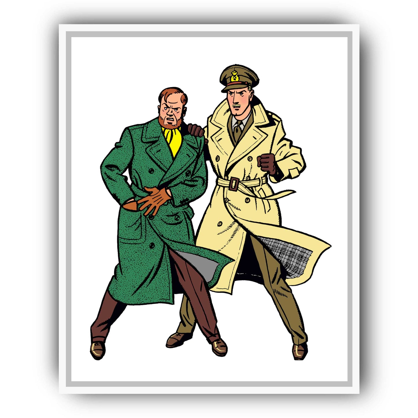 Tableau Blake et Mortimer 2 Debout