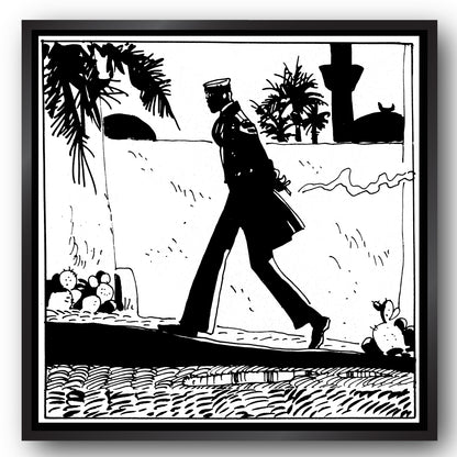 Tableau Corto Maltese 9 Corto ce promène