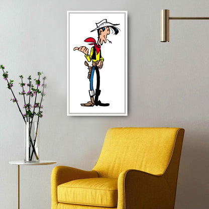 Tableau Lucky Luke 6 C'est par là.