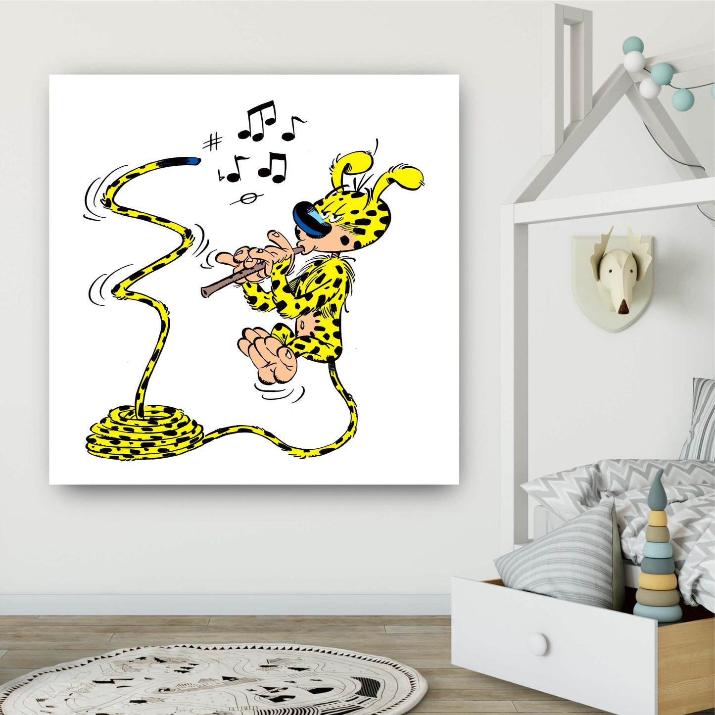 Tableau Le Marsupilami 3 Flute charmeuse