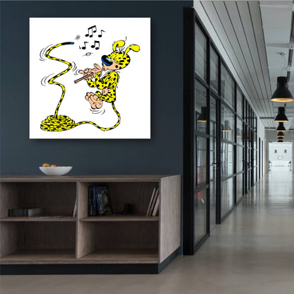 Tableau Le Marsupilami 3 Flute charmeuse