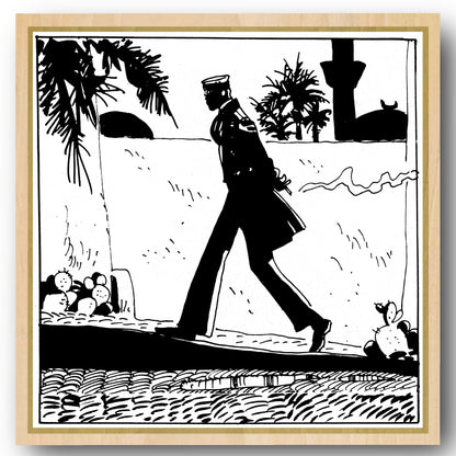 Tableau Corto Maltese 9 Corto ce promène