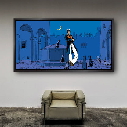 Tableau Corto Maltese 3 Corto et les chats