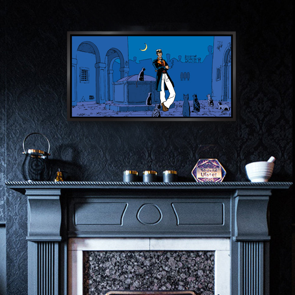 Tableau Corto Maltese 3 Corto et les chats