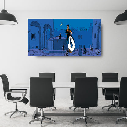 Tableau Corto Maltese 3 Corto et les chats