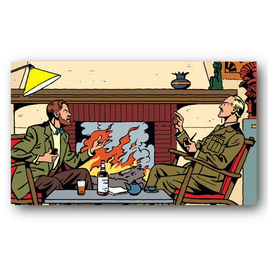 Tableau Blake et Mortimer 6 Cheminee