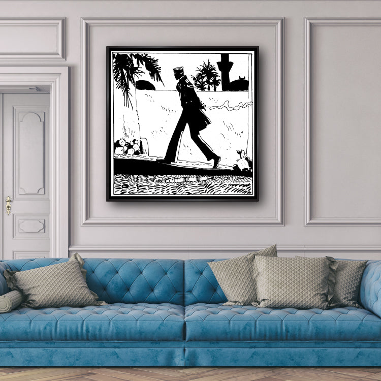 Tableau Corto Maltese 9 Corto ce promène