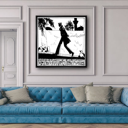 Tableau Corto Maltese 9 Corto ce promène